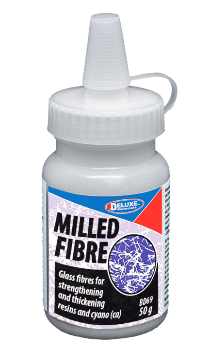 Deluxe materials Milled Glass Fibre 50gr i gruppen Bygg & Verktyg / DELUXE MATERIALS / Lim hos Rynosx4 Hobbyshop AB (DL-BD69)