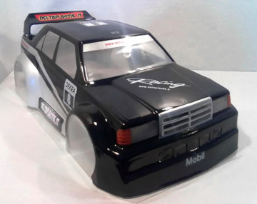 Kaross Mercedes E190 DTM SCT/Rallygame (olackad) Lexan i gruppen RYNOS / Ej publicerat hos Rynosx4 Hobbyshop AB (DPNI0160)