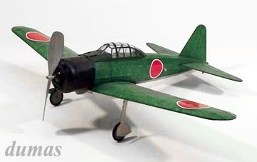 A6M3 Zero 445mm Trbyggsats i gruppen Fabrikat / D / Dumas / Flygmodeller hos Rynosx4 Hobbyshop AB (DU0212)