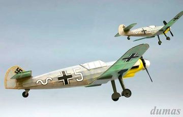 Messerschmitt ME-109G 457mm Trbyggsats i gruppen Fabrikat / D / Dumas / Flygmodeller hos Rynosx4 Hobbyshop AB (DU0225)