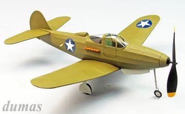 P-39 Aircobra 457mm Trbyggsats i gruppen Fabrikat / D / Dumas / Flygmodeller hos Rynosx4 Hobbyshop AB (DU0233)