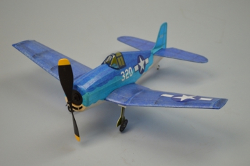 F6F Hellcat 457mm Trbyggsats i gruppen Fabrikat / D / Dumas / Flygmodeller hos Rynosx4 Hobbyshop AB (DU0237)