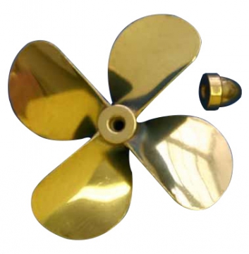 Propeller Mssing 4-blad Vnster 90mm i gruppen RADIOSTYRD BT / Tillbehr / Propellrar hos Rynosx4 Hobbyshop AB (DU3121)