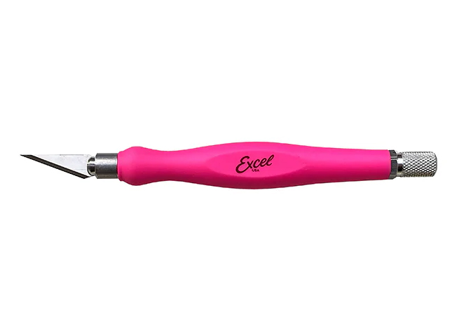 Excel Kniv K26 Rosa Fitgrip i gruppen Bygg & Verktyg / Verktyg / Bygga / Knivar (Bygg) hos Rynosx4 Hobbyshop AB (EX16028)