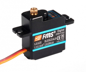 Servo 17gram metal drev FMS i gruppen Elektronik / Servon & tillbehr / Servon hos Rynosx4 Hobbyshop AB (FMSSERVO17MGD)