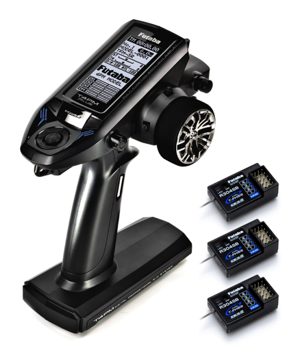 Futaba T4PM Plus Transmitter T-FHSS, 3x R304SB i gruppen Elektronik / Sändare & tillbehör / Sändare hos Rynosx4 Hobbyshop AB (FP05003211-3)