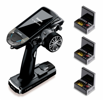 Futaba T10PX Rattradio F-4G/SR/T-FHSS med 3st R404SBS-E i gruppen RADIOSTYRD BIL / Radioutrustning / Sändare hos Rynosx4 Hobbyshop AB (FP05003215-3)