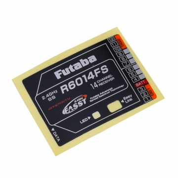 Ettikett R6014FS LABEL i gruppen Fabrikat / F / Futaba / Mottagarhus hos Rynosx4 Hobbyshop AB (FP1M17A48501)