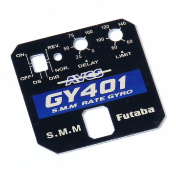 Ettikett GY401# i gruppen Fabrikat / F / Futaba / Gyron & Tillbehr hos Rynosx4 Hobbyshop AB (FPA27802)