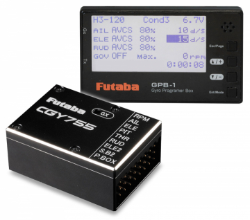 Futaba CGY755 Tvlingsgyro F3C/F3N + GBP-1 i gruppen Elektronik / vrig radioutrustning / Gyron & tillbehr hos Rynosx4 Hobbyshop AB (FPCGY755GPB1)