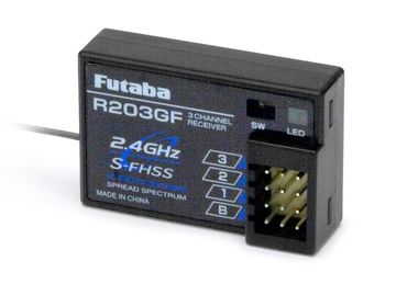 Mottagare 3 kanaler S-FHSS i gruppen Elektronik / Mottagare & tillbehr / Mottagare hos Rynosx4 Hobbyshop AB (FPR203GF)