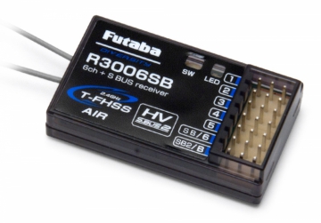 Mottagare 6K T-FHSS Air S.BUS2 i gruppen Elektronik / Mottagare & tillbehr / Mottagare hos Rynosx4 Hobbyshop AB (FPR3006SB)