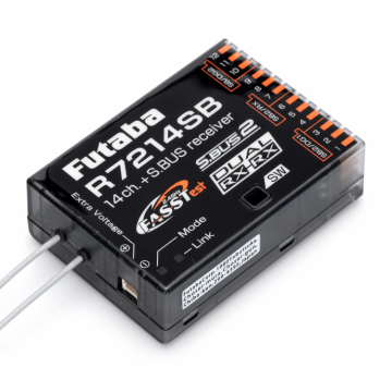 Futaba Mottagare R7214SB 14K S.BUS2 FASSTest i gruppen Elektronik / Mottagare & tillbehr / Mottagare hos Rynosx4 Hobbyshop AB (FPR7214SB)