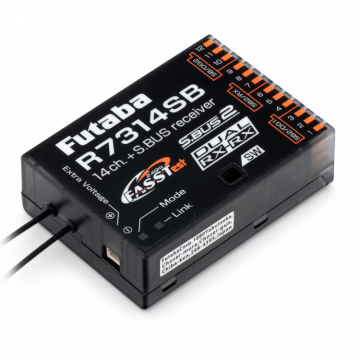 Futaba Mottagare R7314SB 14K S.BUS2 FASSTest i gruppen Elektronik / Mottagare & tillbehr / Mottagare hos Rynosx4 Hobbyshop AB (FPR7314SB)