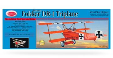 Fokker Triplane Laser Cut i gruppen Fabrikat / G / Guillows / Trmodeller hos Rynosx4 Hobbyshop AB (GU0204LC)