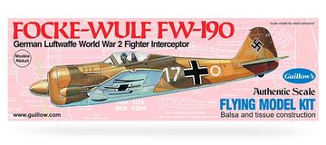 Focke-Wulf FW190 Model kit i gruppen Fabrikat / G / Guillows / Trmodeller hos Rynosx4 Hobbyshop AB (GU0502)