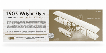 Guillow's 1903 Wright Flyer Byggsats 1/20 i gruppen Bygg & Verktyg / Byggsatser tr / Trflygplan hos Rynosx4 Hobbyshop AB (GU1202)