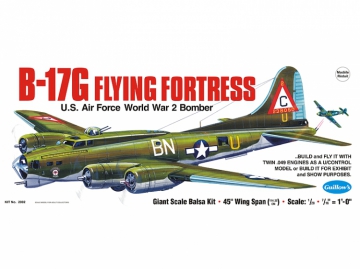 B-17G Flying Fortress 1:28 i gruppen Fabrikat / G / Guillows / Trmodeller hos Rynosx4 Hobbyshop AB (GU2002)