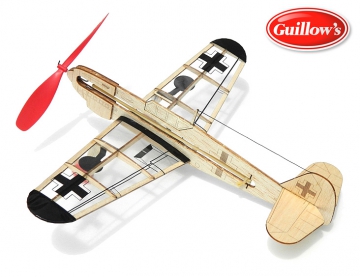 German Fighter m. gummi motor i gruppen Fabrikat / G / Guillows / Enkla Modeller hos Rynosx4 Hobbyshop AB (GU4501)