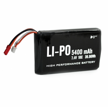 Sndarbatteri Li-Po 2S 7,4V 5400mAh, H109 i gruppen Elektronik / Batterier & laddare / Batterier / Sndare & Mottagare hos Rynosx4 Hobbyshop AB (H109S-40)