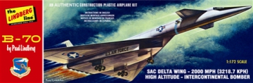 B-70 Bombflygplan 1/172 i gruppen Bygg & Verktyg / Plastmodeller / Flyg/Heli hos Rynosx4 Hobbyshop AB (HL413)