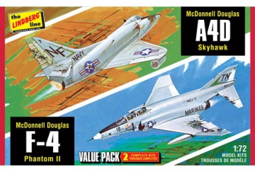 Vietnam Era Fighters (F-4G Phantom & A4D Skyhawk) 1/72 i gruppen Bygg & Verktyg / Plastmodeller / Flyg/Heli hos Rynosx4 Hobbyshop AB (HL433)