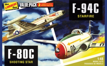 US & Korean War fighter 2-pack 1/48 i gruppen Fabrikat / H / HAWK - Lindberg / Plastbyggsatser Flyg hos Rynosx4 Hobbyshop AB (HL509)