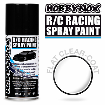 Hobbynox Matt Klarlack R/C Racing Car Spray Frg 150 ml i gruppen Bygg & Verktyg / Frg & penslar / Lexan sprayfrg hos Rynosx4 Hobbyshop AB (HN1000)