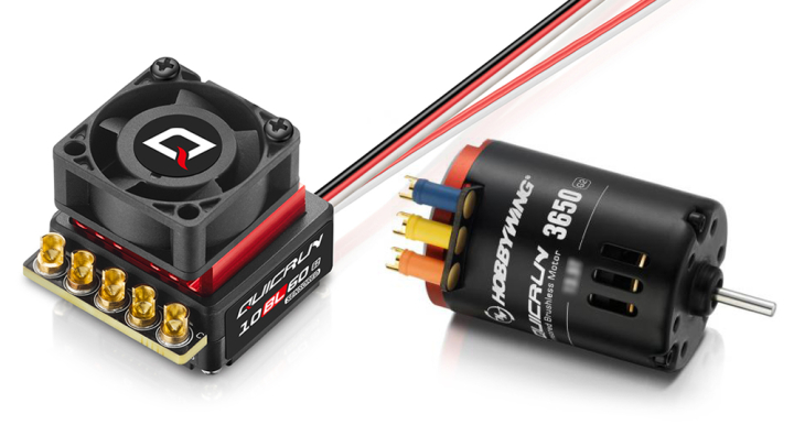 QuicRun Combo 10BL60 SD G2 - 3650SD 17.5T G2 1/10 Sensorbaserat i gruppen Elektronik / Elmotorer / Kompletta motorsystem hos Rynosx4 Hobbyshop AB (HW30803202)