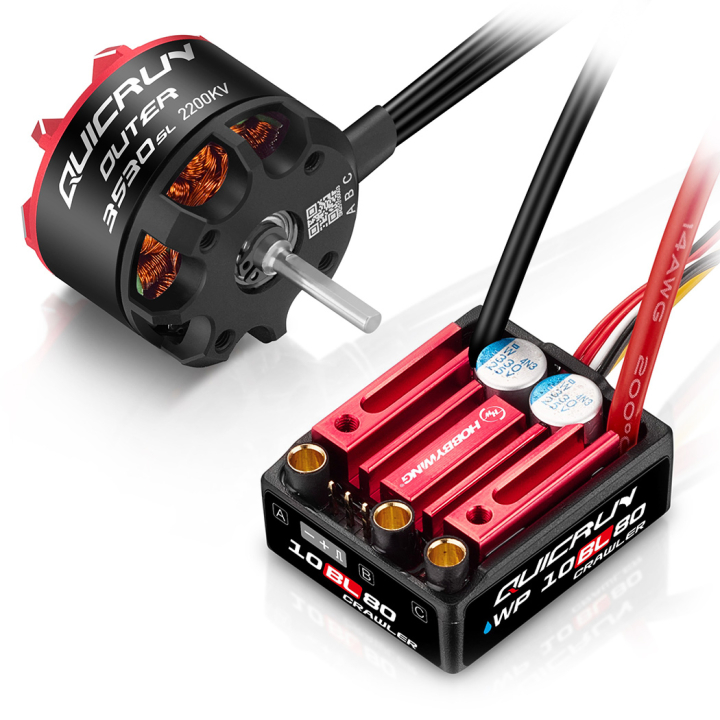 QuicRun Combo 10BL80 G2 - 3530SL 2200kV Crawler i gruppen RYNOS / Ej publicerat hos Rynosx4 Hobbyshop AB (HW38030216)