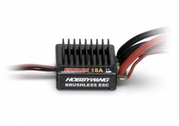 Hobbywing EzRun 18A Borstlst Fartreglage 1/18 bilar i gruppen Elektronik / Fartreglage / Fartreglage bil hos Rynosx4 Hobbyshop AB (HW81010020)