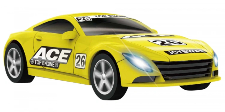 Joysway Bil ACE Gul Racer 1/43 i gruppen LEKSAKER / Bilbanor / Bilar till bilbana / Med kaross hos Rynosx4 Hobbyshop AB (JW202002)