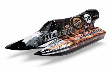 Joysway Mad Flow V3 F1 Katamaran Brushless & LiPo RTR i gruppen RADIOSTYRD BT / Btar RC / Btar (elmotor) hos Rynosx4 Hobbyshop AB (JW8653V3)