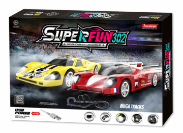 Joysway Bilbana Superfun-302 1/43 USB-Power 668cm i gruppen Bilbanor / Bilbanor & Bilbandelar / Bilbanor hos Rynosx4 Hobbyshop AB (JW9302)