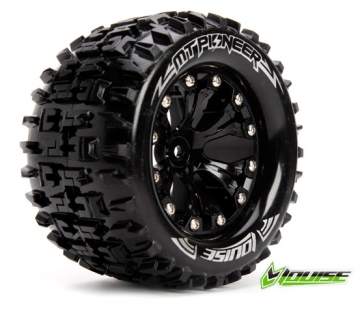 Däck & Fälg MT-PIONEER 2,8" Svart 0-Offset (2) i gruppen RADIOSTYRD BIL / Tillbehör / Däck & fälg hos Rynosx4 Hobbyshop AB (LT3202B)