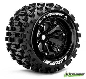 Däck & Fälg MT-ROCK 3,8" Svart 1/2-offset (2) i gruppen Fabrikat / L / Louise RC World / Däck 1/8 Truck Monster hos Rynosx4 Hobbyshop AB (LT3277BH)