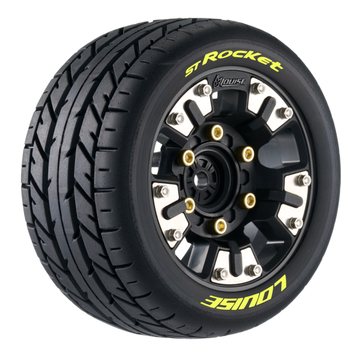 Louise Däck & Fälg ST-ROCKET Mini MAXX/XRT (0 & 1/2 Offset Hex) (2) i gruppen RADIOSTYRD BIL / Tillbehör / Däck & fälg hos Rynosx4 Hobbyshop AB (LT3387SM)