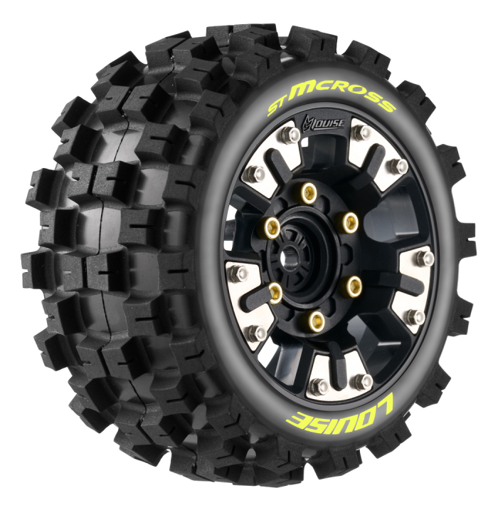 Louise Däck & Fälg ST-MCROSS Mini MAXX/XRT (0 & 1/2 Offset Hex) (2) i gruppen RADIOSTYRD BIL / Tillbehör / Däck & fälg hos Rynosx4 Hobbyshop AB (LT3390SM)