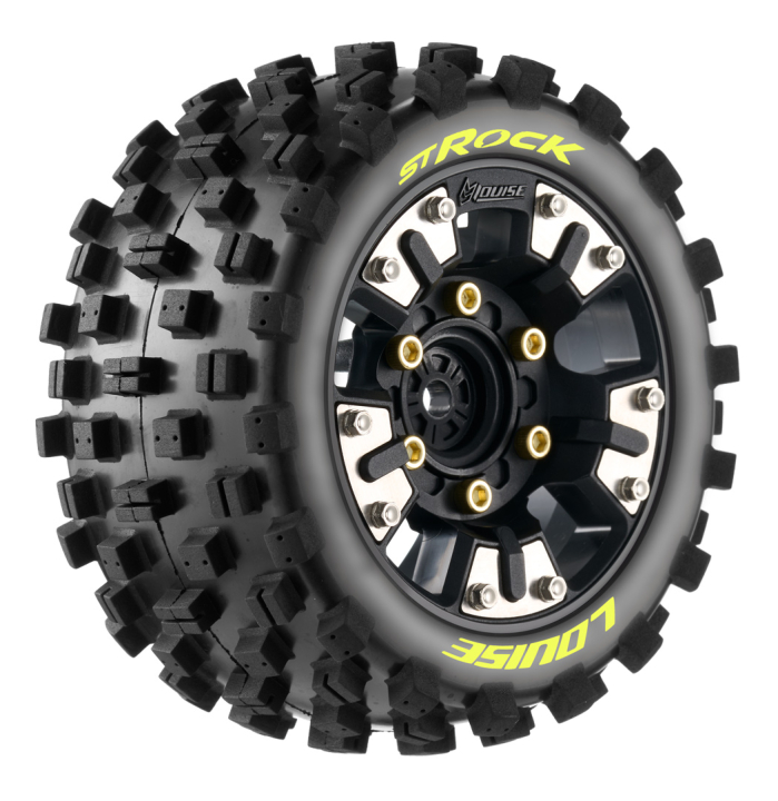 Louise Däck & Fälg ST-ROCK Mini MAXX/XRT (0 & 1/2 Offset Hex) (2) i gruppen RADIOSTYRD BIL / Tillbehör / Däck & fälg hos Rynosx4 Hobbyshop AB (LT3391SM)