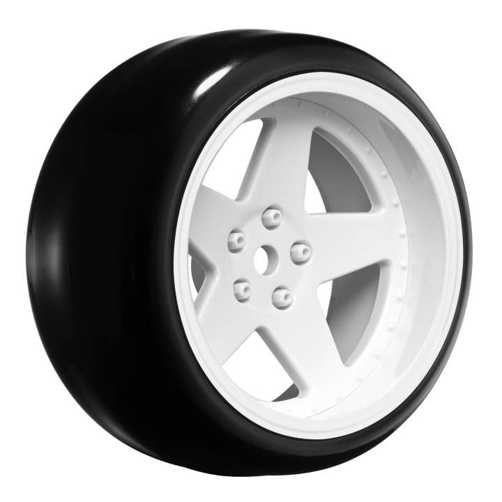 Däck & Fälg Drift / 5-Eker Vit (2,4,6,8mm Offset) 12mm Hex (4) i gruppen RYNOS / Ej publicerat hos Rynosx4 Hobbyshop AB (LTLNHA563T)