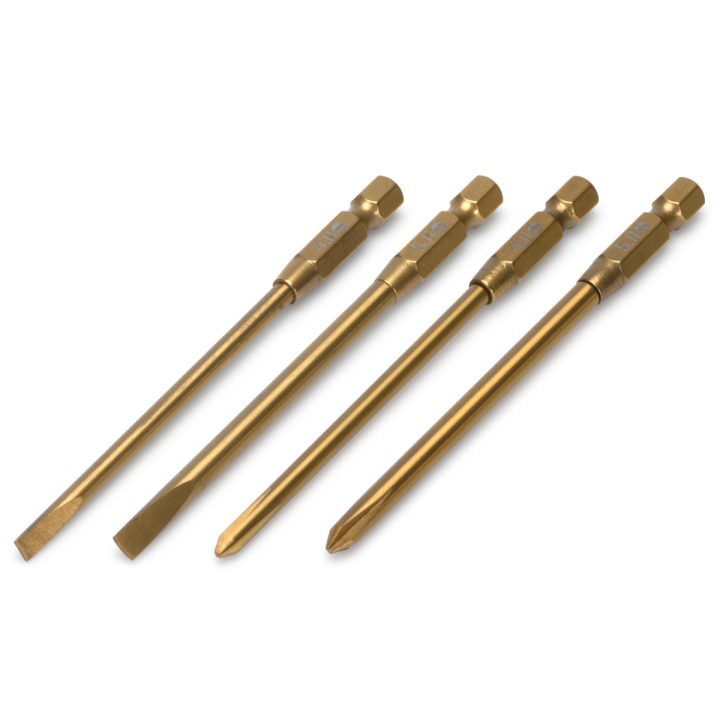 M-DRIVE Power Tool Bits Set Stjärnskruv & Spårskruv 4 & 5mm i gruppen Bygg & Verktyg / Verktyg / Meka / Spår- & Stjärnmejslar hos Rynosx4 Hobbyshop AB (MD10300)