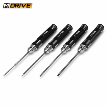 M-DRIVE Insexnyckel Rak Set - 1.5, 2, 2.5 & 3mm i gruppen Bygg & Verktyg / Verktyg / Meka  / Insexmejslar (Meka) hos Rynosx4 Hobbyshop AB (MD20000)