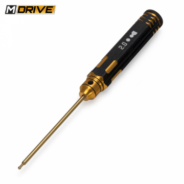 M-Drive PRO TiN Insexnyckel med Kula - 2.0mm i gruppen RADIOSTYRD BIL / Tillbehr / Verktyg / Insexmejslar (bil) hos Rynosx4 Hobbyshop AB (MD23020)