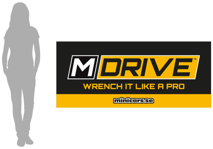 Banner M-Drive - S 90x210cm i gruppen MERCHANDISE / Övrigt hos Rynosx4 Hobbyshop AB (MM5100-S)