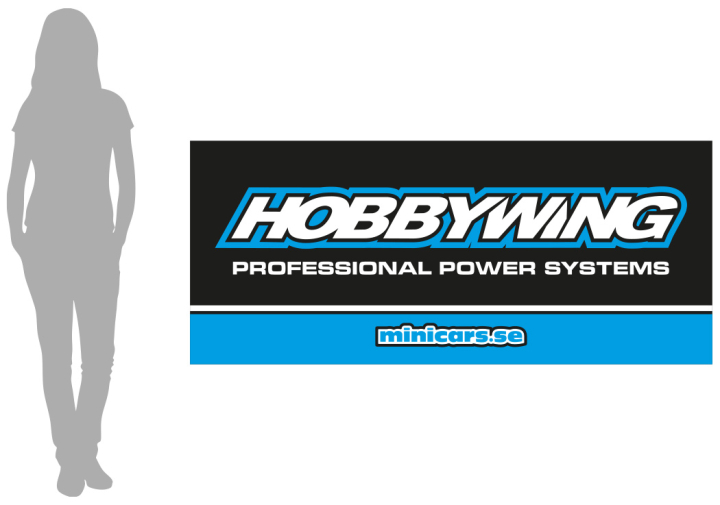 Banner Hobbywing - S 90x210cm i gruppen MERCHANDISE / Övrigt hos Rynosx4 Hobbyshop AB (MM5140-S)