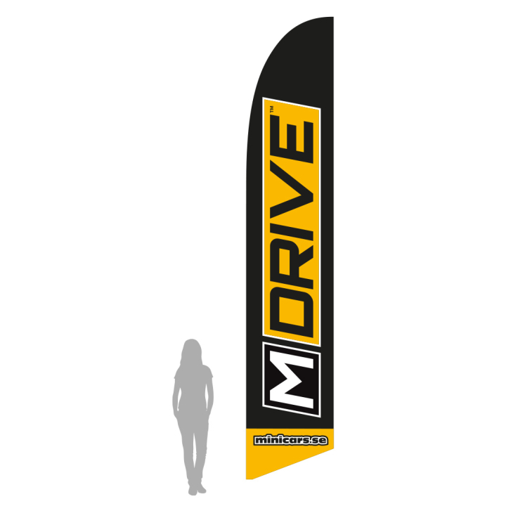 Beachflagga M-Drive - XL 520cm i gruppen MERCHANDISE / Övrigt hos Rynosx4 Hobbyshop AB (MM5200-XL)