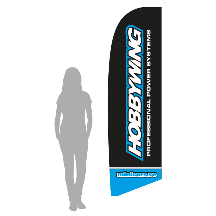 Beachflagga Hobbywing - S 250cm i gruppen MERCHANDISE / Övrigt hos Rynosx4 Hobbyshop AB (MM5240-S)