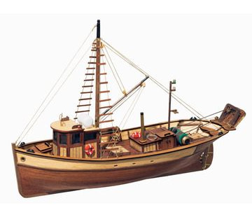 OcCre Palamos 1/45 Fiskebåt 410mm i gruppen Bygg & Verktyg / Byggsatser trä / Träbåtar hos Rynosx4 Hobbyshop AB (OC12000)