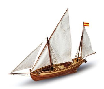 OcCre San Juan 1/70 Segelbåt 685mm i gruppen Bygg & Verktyg / Byggsatser trä / Träbåtar hos Rynosx4 Hobbyshop AB (OC12001)