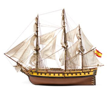 OcCre N.S. Mercedes 1/85 Skepp 845mm i gruppen Bygg & Verktyg / Byggsatser trä / Träbåtar hos Rynosx4 Hobbyshop AB (OC14007)